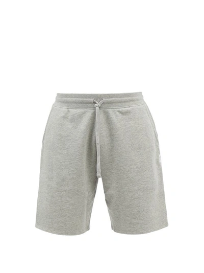 Reigning Champ Mélange Loopback Pima Cotton-jersey Drawstring Shorts In Gray