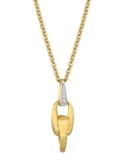 Marco Bicego Lucia 18k Yellow Gold & Diamond Pendant Necklace