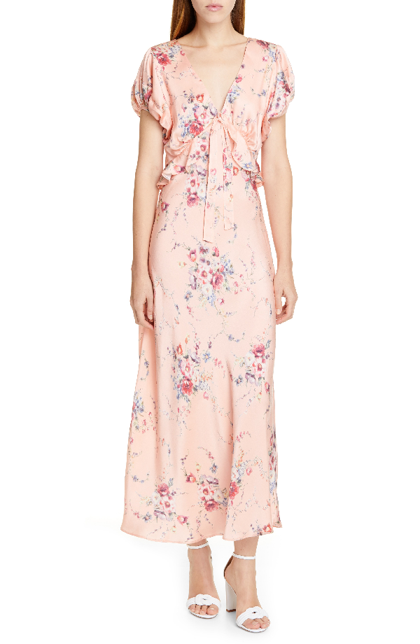 Short Pink Silk Dress