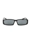 Balenciaga 60mm Oblong Sunglasses In Black