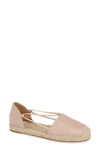 Eileen Fisher Lee Espadrille Flat In Blush Printed Suede