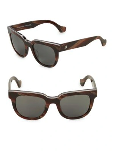 Balenciaga 50mm Square Sunglasses In Brown