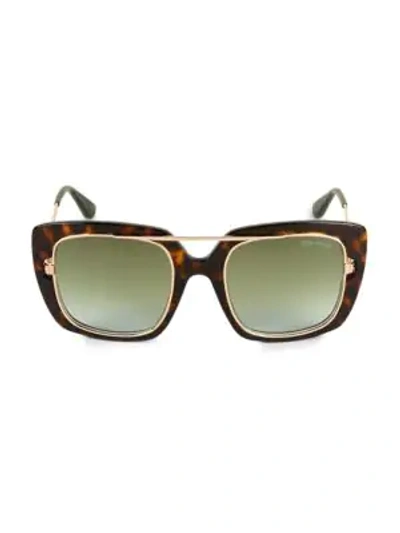 Tom Ford 56mm Square Sunglasses In Brown Grey
