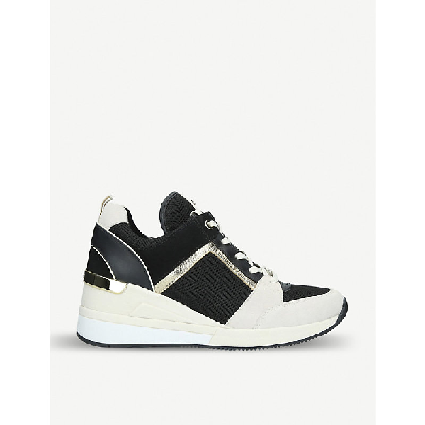 cream wedge trainers