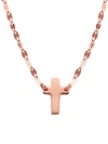 Lana Jewelry 14k Rose Gold Mini Cross Pendant Necklace