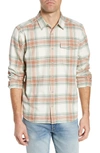 Patagonia Regular Fit Organic Cotton Flannel Shirt In Whyte Celadon