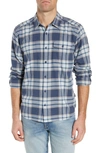 Patagonia Regular Fit Organic Cotton Flannel Shirt In Whyte Stone Blue