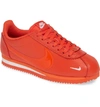 Nike Classic Cortez Premium Xlv Sneaker In Team Orange/ White