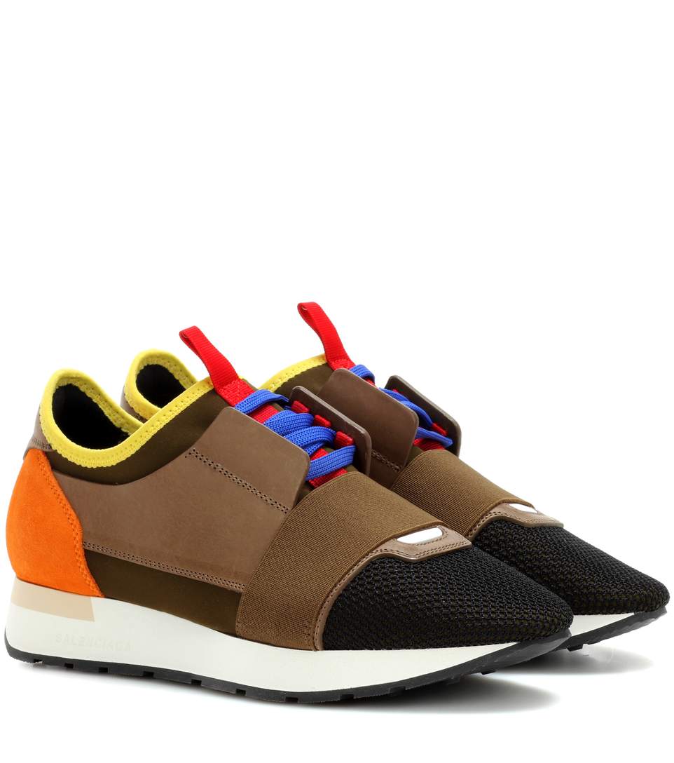 balenciaga runners womens orange