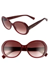 Marc Jacobs 56mm Round Sunglasses - Ople Burgundy