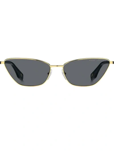 Marc Jacobs 57mm Cat Eye Sunglasses - Gold/ Black