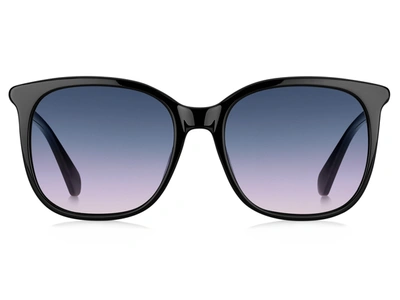 Kate Spade Caylin 54mm Gradient Square Sunglasses In Black/blue