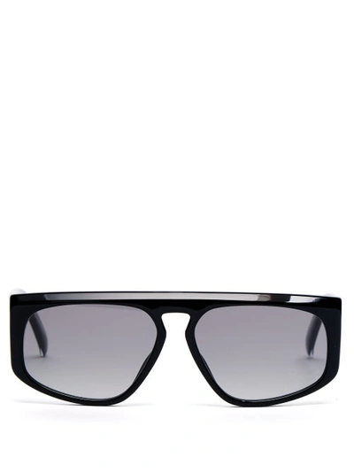 Givenchy Flat-top Acetate Sunglasses In Black