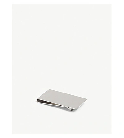 Mulberry Logo Money Clip In Silver