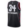 Nike Men's Jordan Milwaukee Bucks Giannis Antetokounmpo Nba All-star Weekend 2019 Swingman Jersey, Black