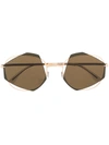 Mykita Achilles Geometric Sunglasses - Gold