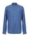 Aspesi Linen Shirt In Pastel Blue