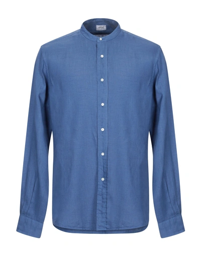 Aspesi Linen Shirt In Pastel Blue