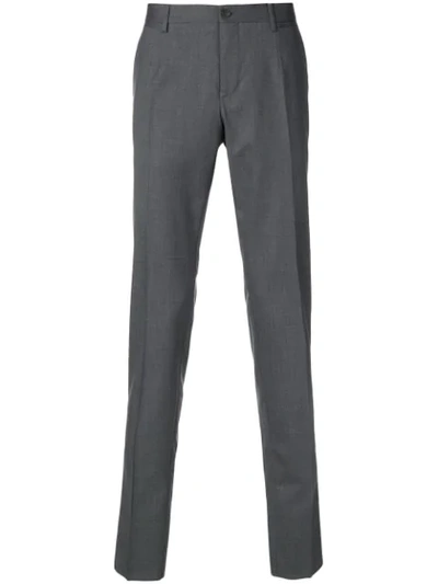 Dolce & Gabbana Slim Tailored Trousers In Grey