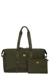 Bric's X-bag 22-inch Folding Duffel Bag In Olive