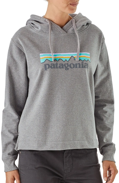 Patagonia P-6 Logo Uprisal Hoodie In Glh Gravel Heather
