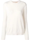 Chinti & Parker Contrast Ribbed-knit Jumper In Neutrals