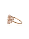 Suzanne Kalan 18k Yellow Gold Diamond-embellished Heart Ring In Metallic