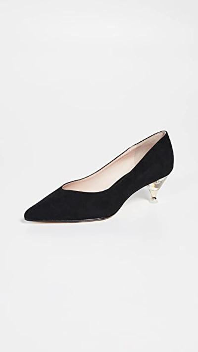 Kate Spade Coco Point Toe Pumps In Black