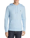 Lacoste Long Sleeve Jersey Hooded Tee In Lake Blue