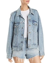 Alexander Wang T Alexanderwang.t Game Denim Jacket In Cosmic Bleach