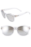 Versace Medusa 57mm Square Sunglasses - Crystal Gradient Mirror