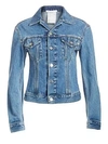 Helmut Lang Femme Trucker Button-front Denim Jacket In Acchi Contract Indigo