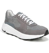 Vince Men's Eastside Suede-trim Sneakers In Smoke Grey