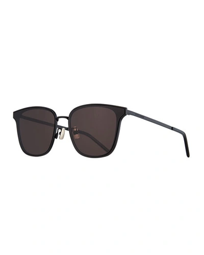 Saint Laurent Men's Sl272 Metal Sunglasses - Solid Lenses In Black
