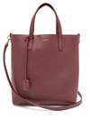 Saint Laurent Shopping Toy Leather Bag In Burgundy