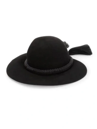 Lanvin Braided Sun Hat In Black