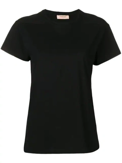 Twinset Plain T-shirt In Black