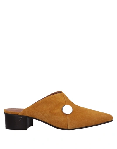 Flattered Mules And Clogs In Ocher