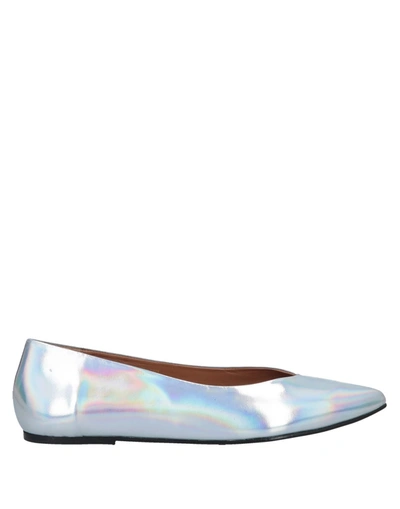 Flattered Ballet Flats In Silver
