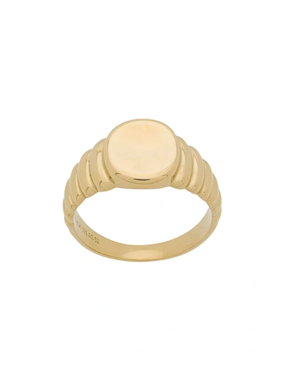 Maria Black Wave Ring In Gold