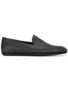 Bottega Veneta Nero Intrecciato Calf Slipper In Black