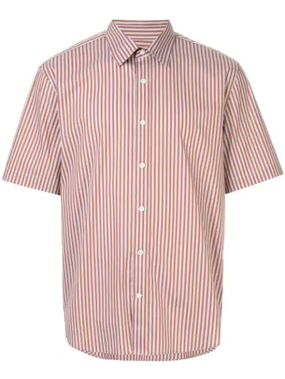 Cerruti 1881 Striped Shirt In Brown