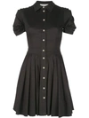 Alexis April Short-sleeve Fit-&-flare Shirtdress In Black