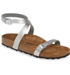 Birkenstock Daloa Ankle Strap Sandal In Silver