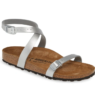 Birkenstock Daloa Ankle Strap Sandal In Silver