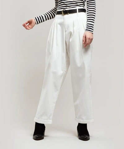 Ymc You Must Create Keaton Cotton Trousers In White