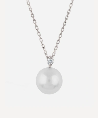 Dinny Hall 14ct White Gold Shuga Pearl And Diamond Pendant Necklace
