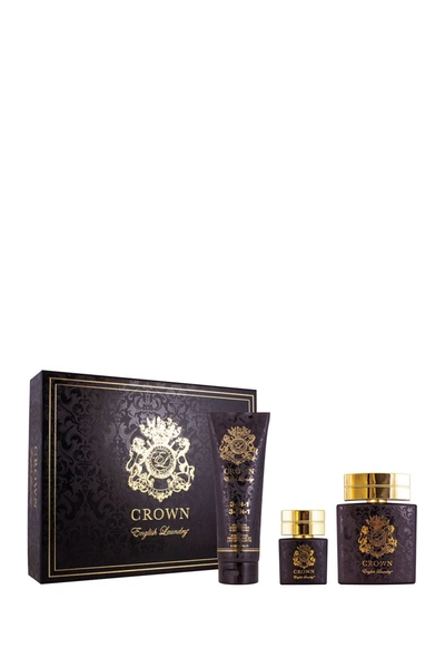 English Laundry Crown Eau De Parfum Gift Set For Men In Black
