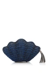 Kayu Jane Clam Clutch In Navy