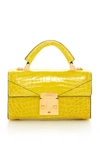 Stalvey Mini Fold-over Alligator Bag In Yellow